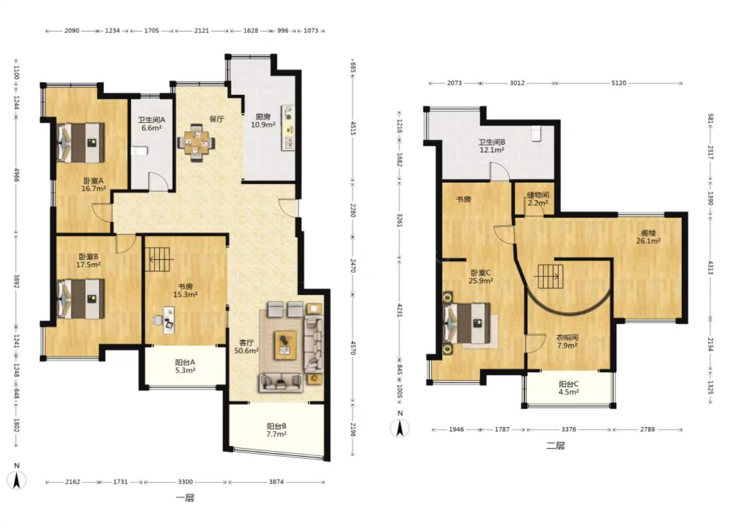天地华庭 4室2厅2卫 235.84m&sup2;