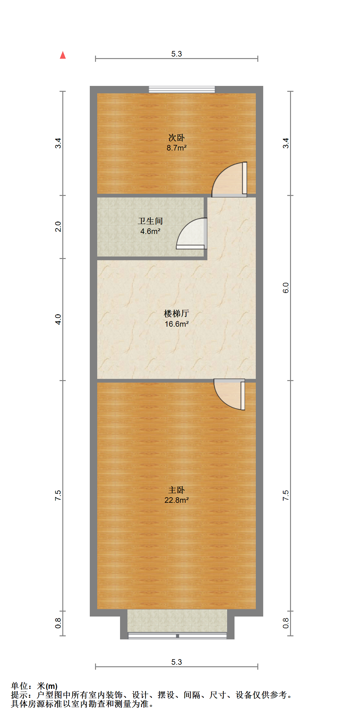 永和佳苑北区 2室2厅2卫 38.00m&sup2;