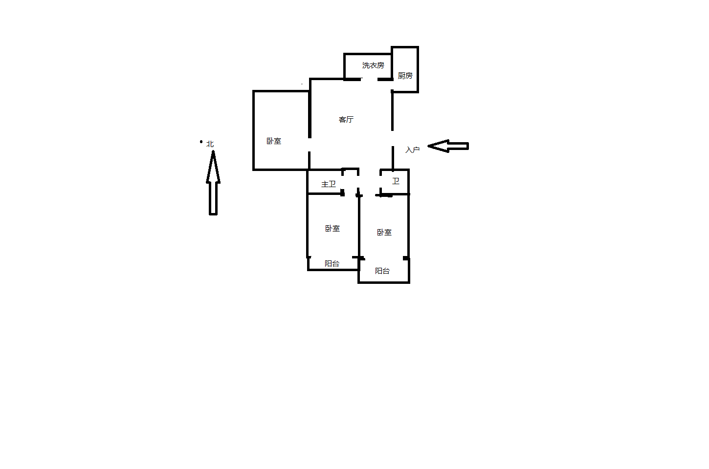 紫阳新城 3室2厅2卫 131m&sup2;