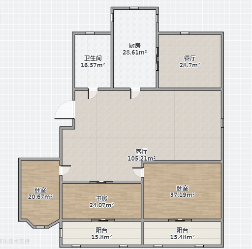 前景花苑 5室2厅2卫 230m&sup2;