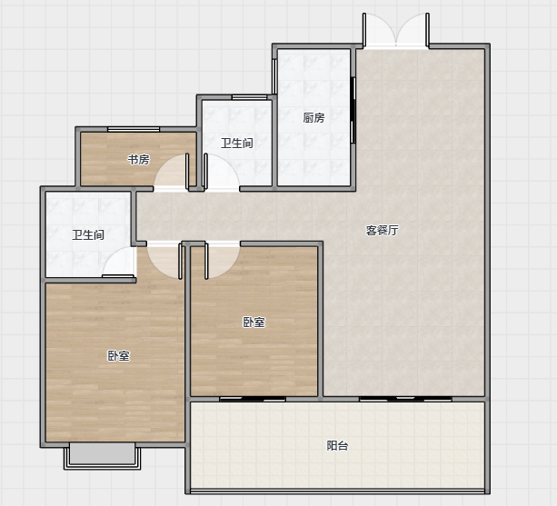 佳源都市 3室2厅1卫 108m&sup2;
