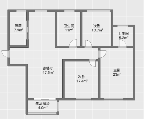 南通橡树湾 3室2厅2卫 128m&sup2;