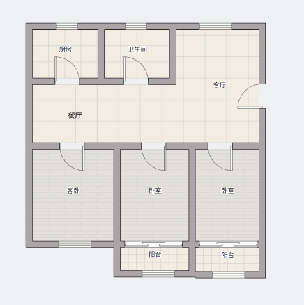 学田南苑 3室2厅1卫 125m&sup2;