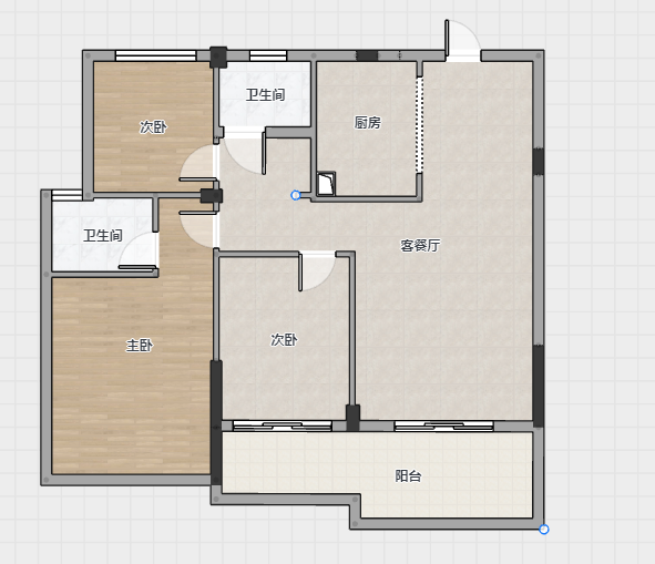 佳源都市 3室2厅2卫 109m&sup2;