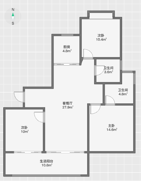 远创宸樾 3室2厅2卫 112.45m&sup2;