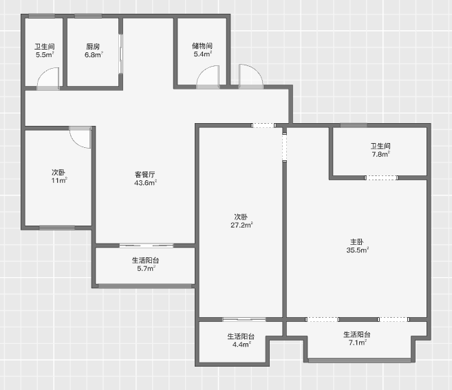 湖滨华庭 3室2厅2卫 208.00m&sup2;