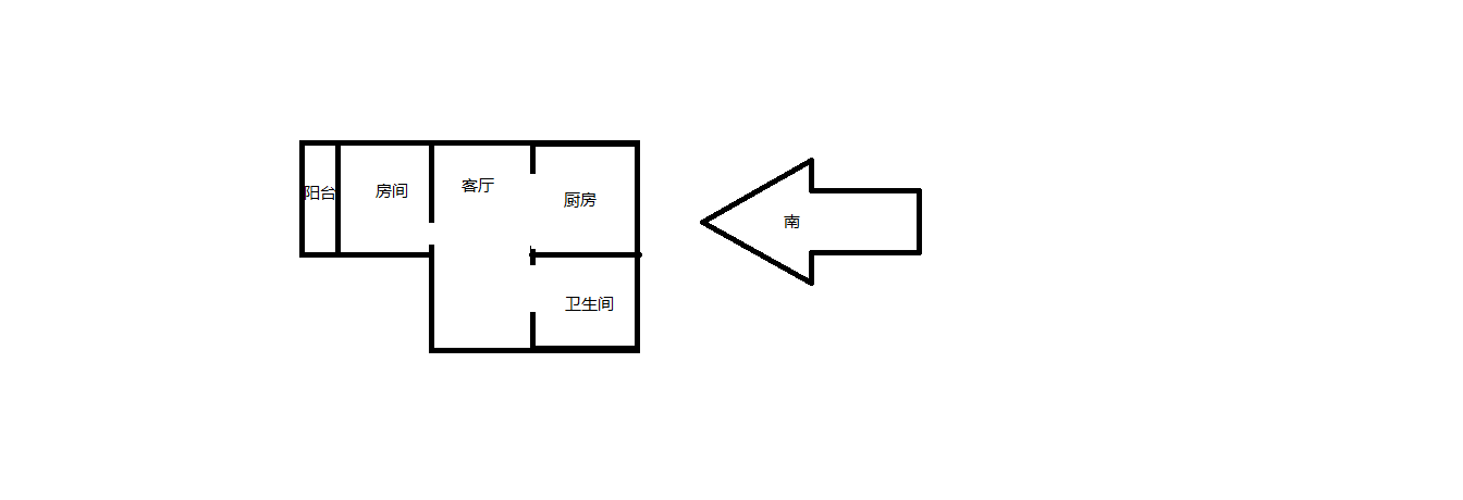 青年路新村 1室1厅1卫 37m&sup2;