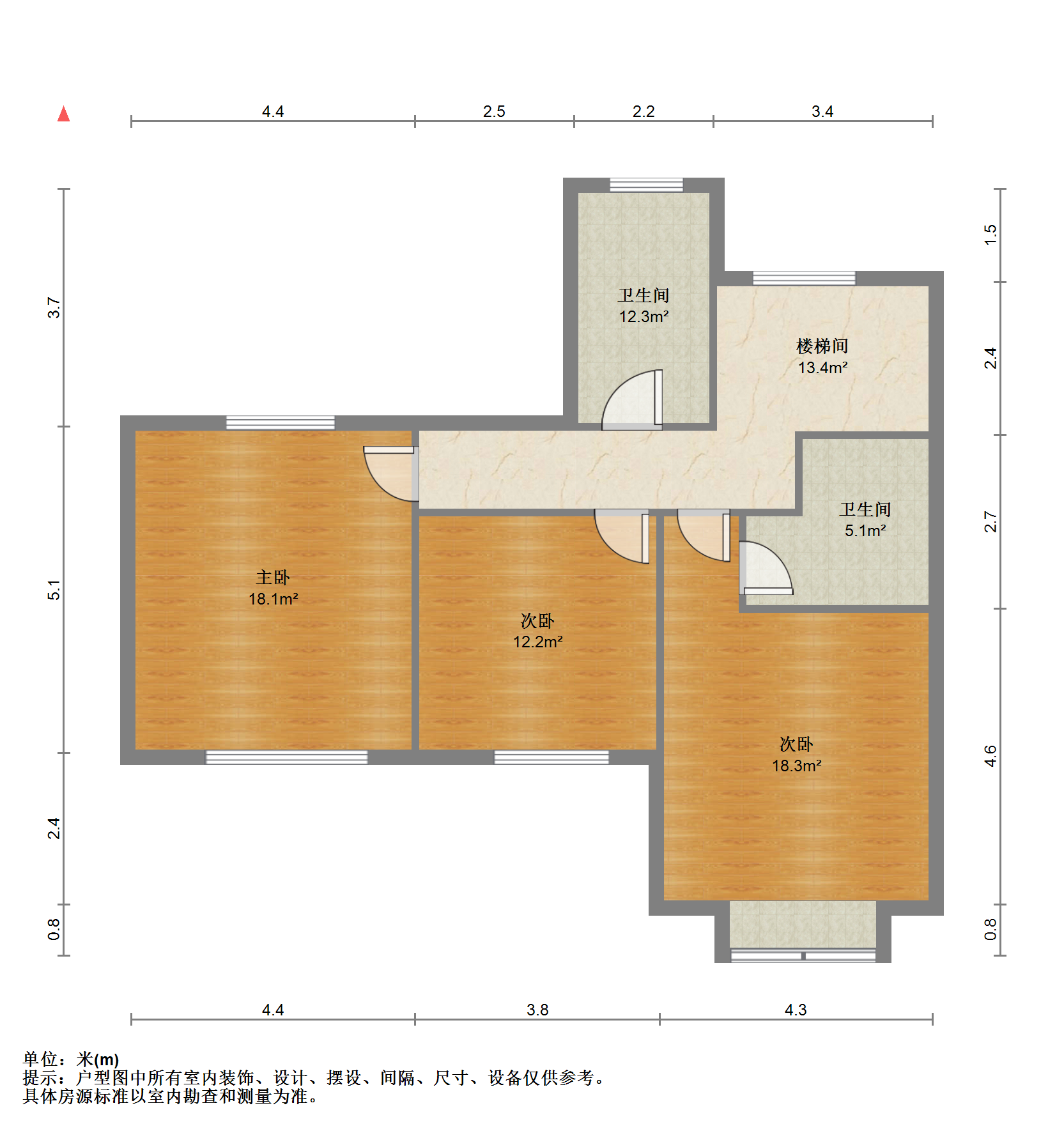 金桥人家 5室2厅2卫 144m&sup2;
