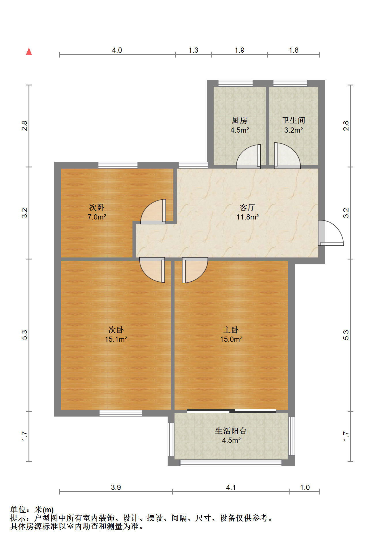 易家桥新村 3室1厅1卫 73.73m&sup2;