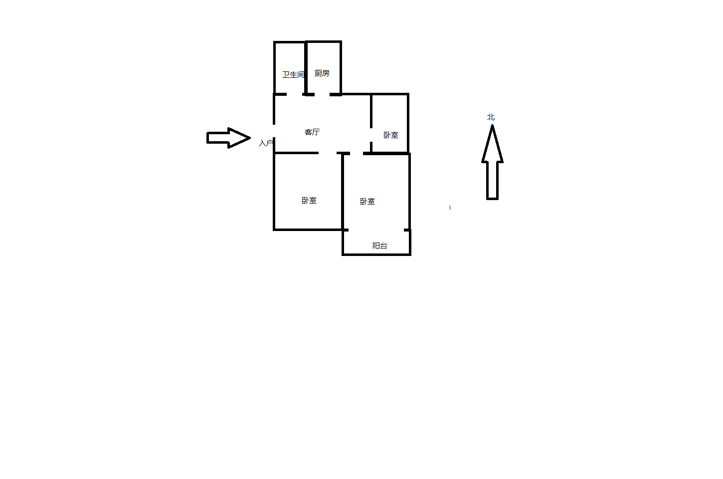 城港新村 3室1厅1卫 78.28m&sup2;