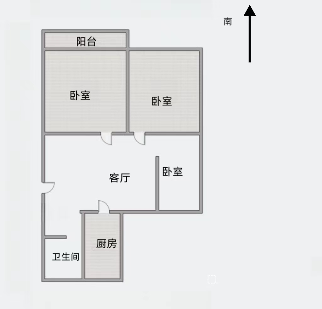 银花苑 3室1厅1卫 74.30m&sup2;