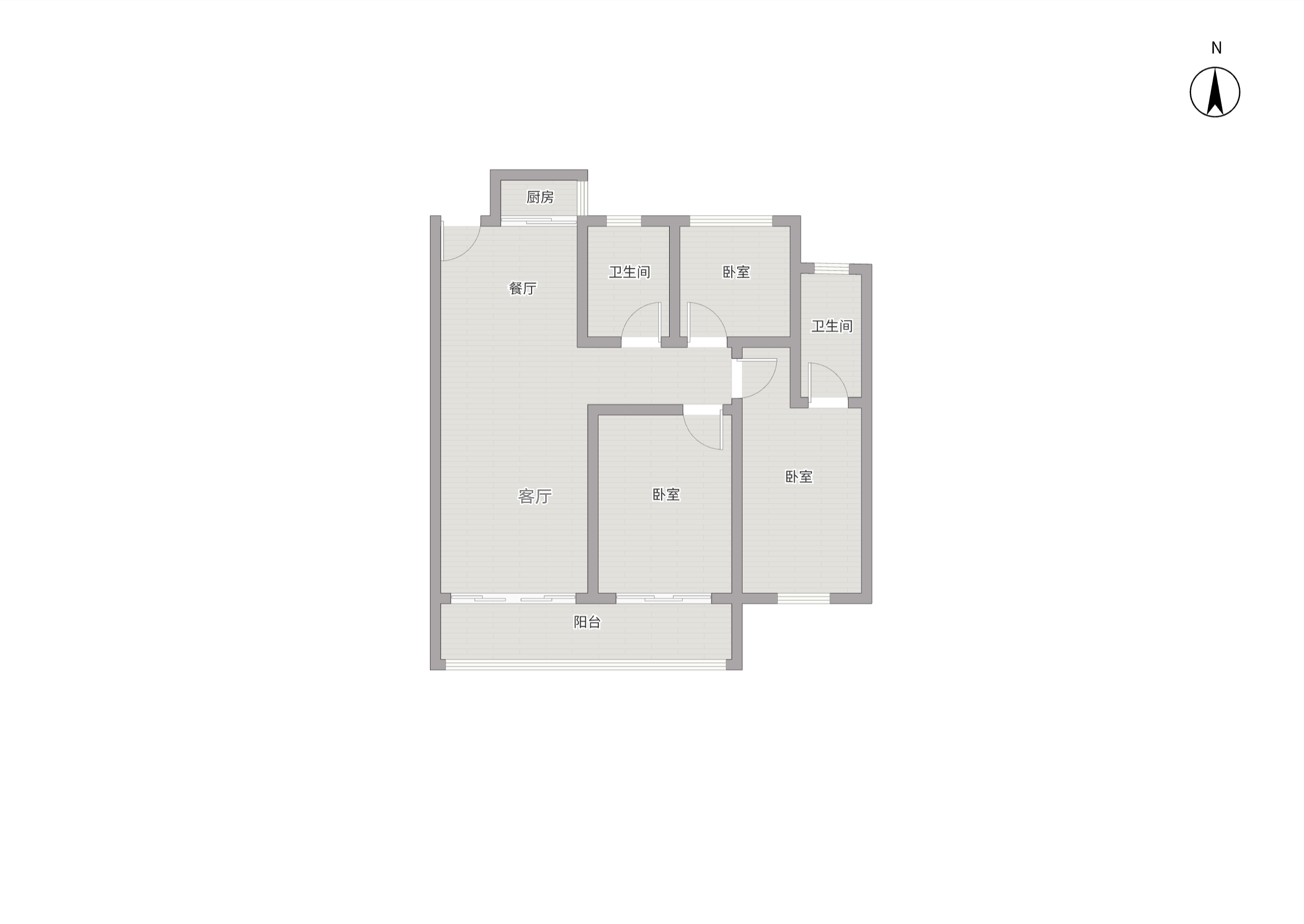 祥生云境 3室1厅1卫 116m&sup2;