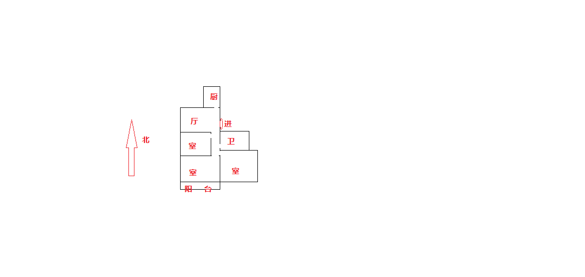 郭里园 3室1厅1卫 72.64m&sup2;