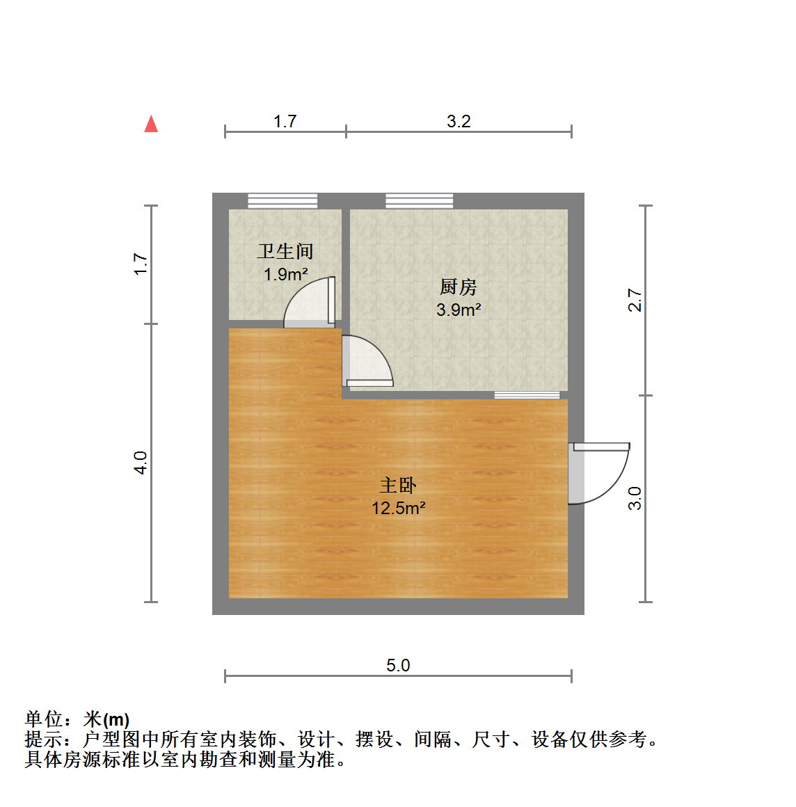 金霞南苑南区 1室1厅1卫 18m²