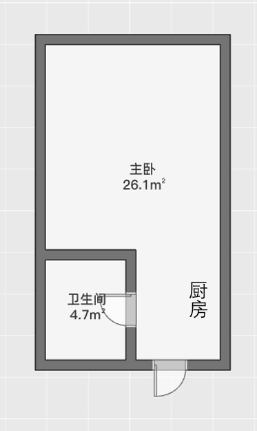 正泰江岸水苑 1室1厅1卫 40m²