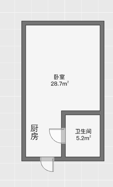 正泰江岸水苑 1室0厅1卫 40.00m&sup2;