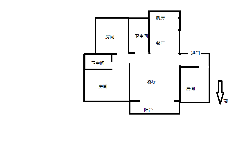 滨江道静园 3室2厅2卫 125m&sup2;