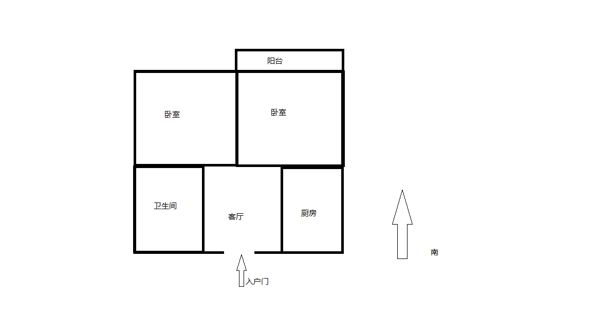 易家桥新村 2室1厅1卫 80m&sup2;