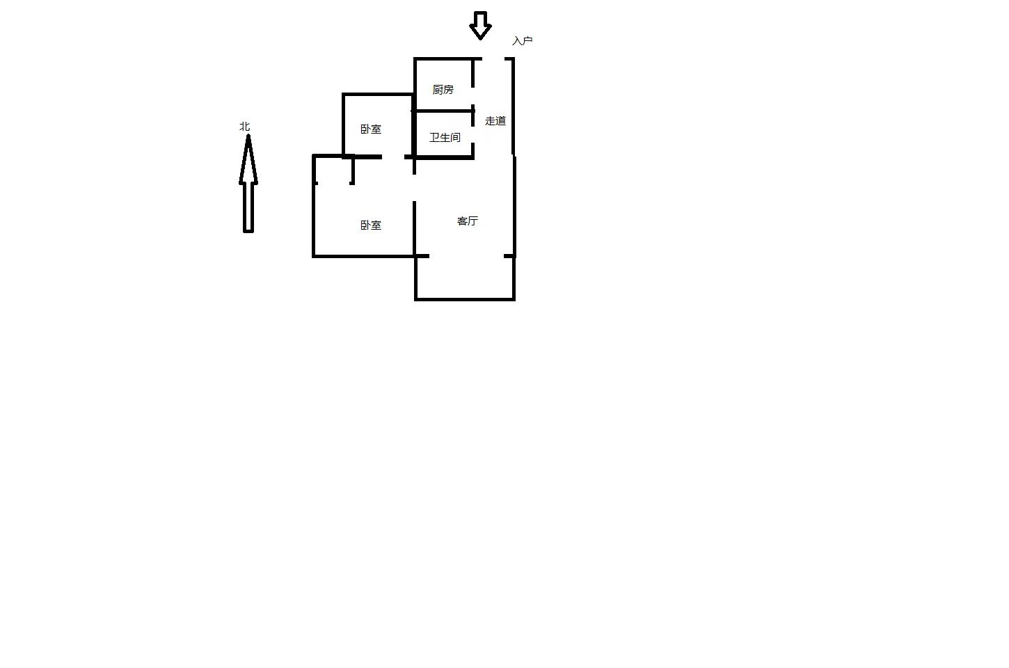 阳光悦城 2室1厅1卫 66.59m&sup2;