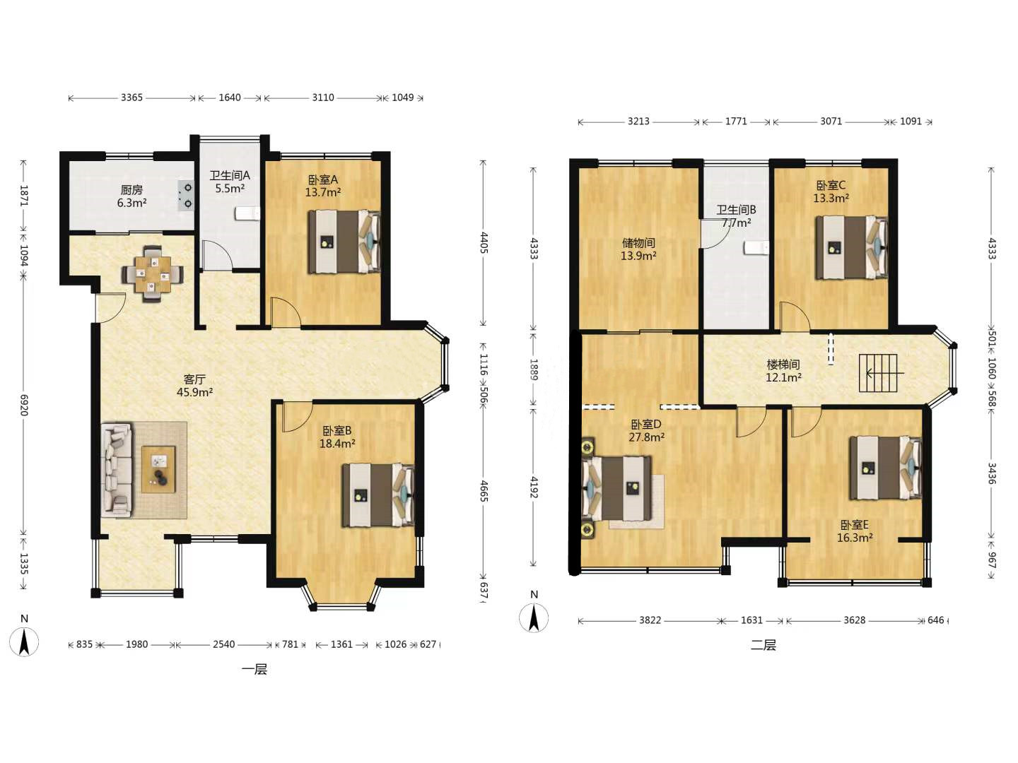 博园岚郡 4室2厅3卫 206.32m&sup2;