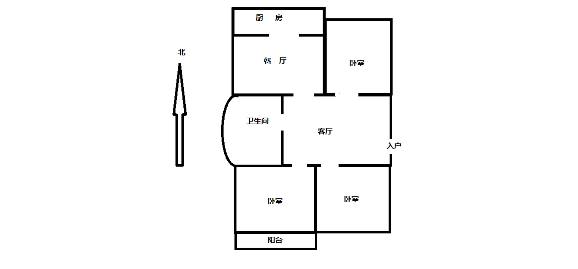 阳光花园 2室2厅1卫 99m&sup2;