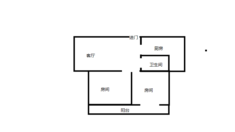 颐景苑 2室1厅1卫 107m&sup2;