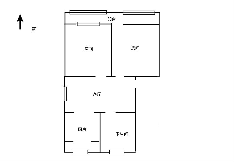 光明东村一期 2室1厅1卫 85m&sup2;