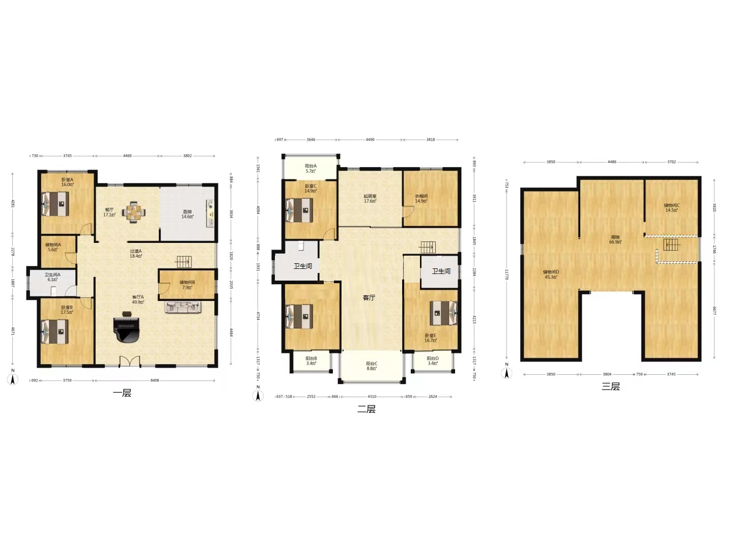 星湖花园 5室2厅3卫 354.11m&sup2;