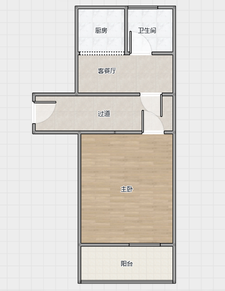 南山新村 1室1厅1卫 34m&sup2;