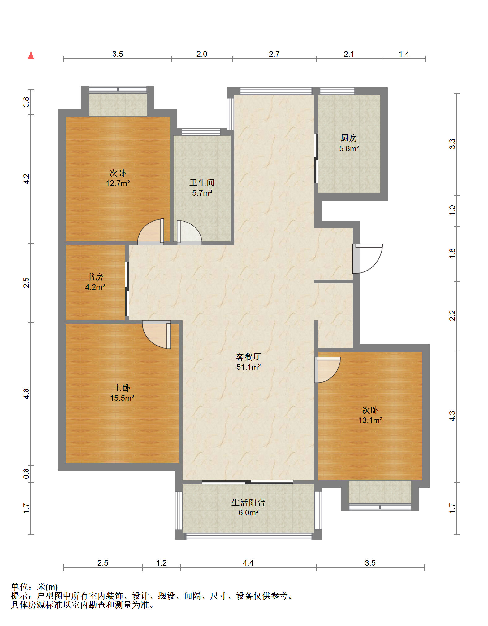 曙光福里 3室2厅1卫 140.00m&sup2;