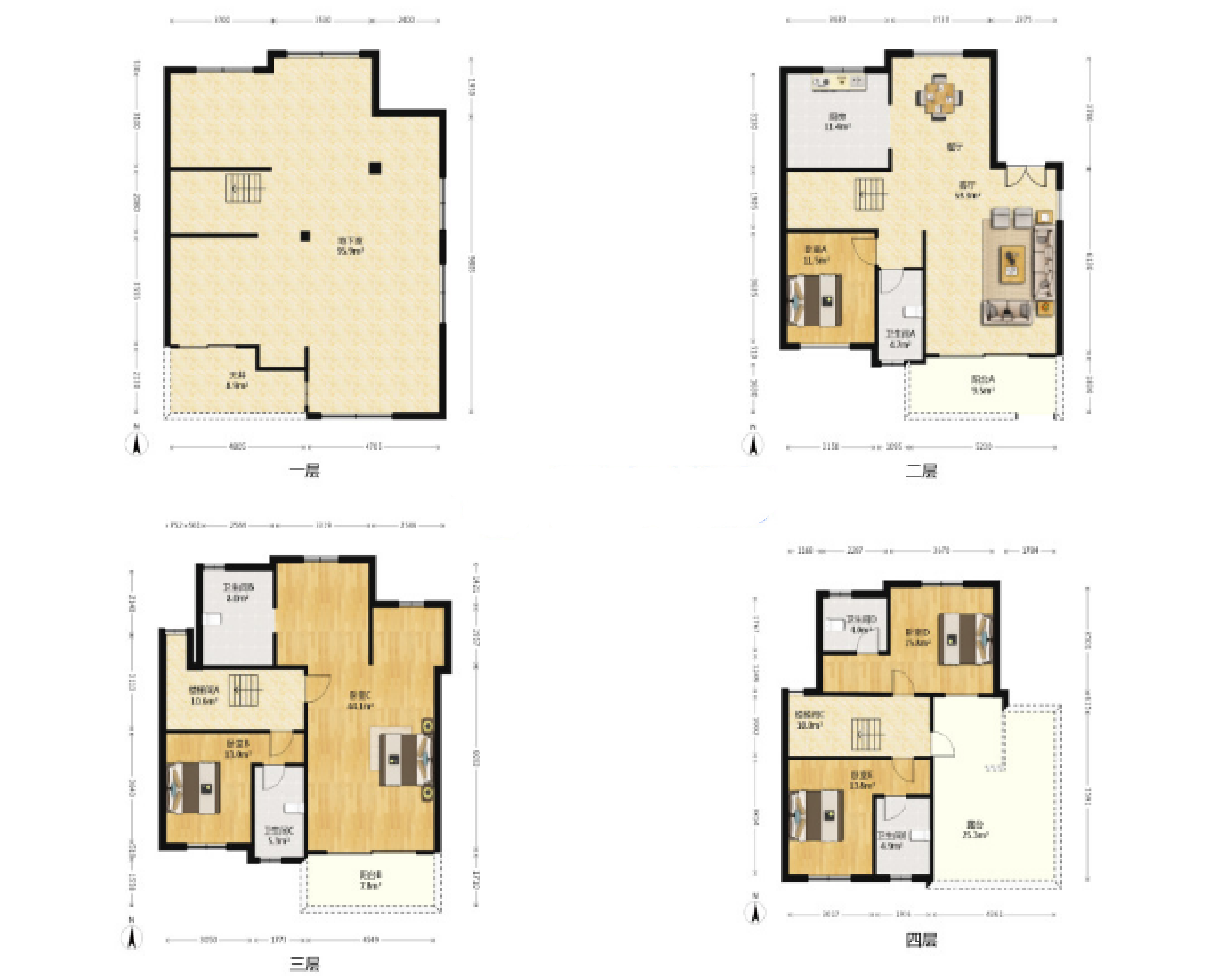碧桂园(南通经济技术开发区) 5室2厅5卫 248.29m&sup2;