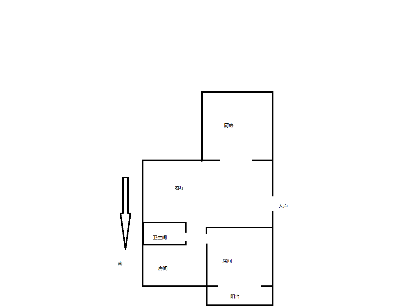 山芝庄新苑 2室1厅1卫 77m&sup2;