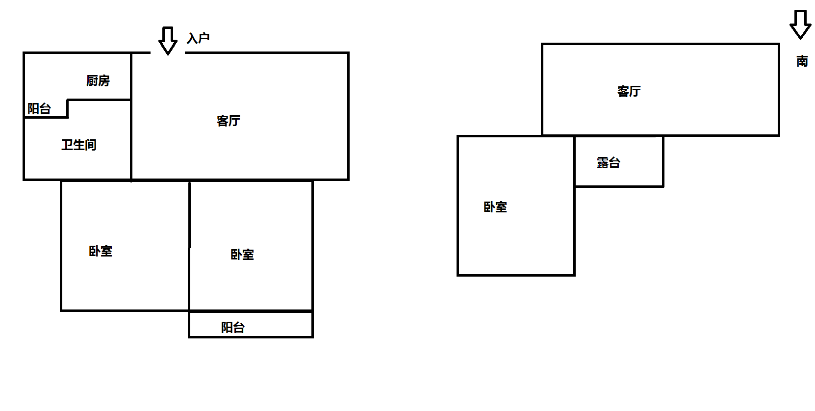 惠泽苑 3室2厅1卫 85m&sup2;