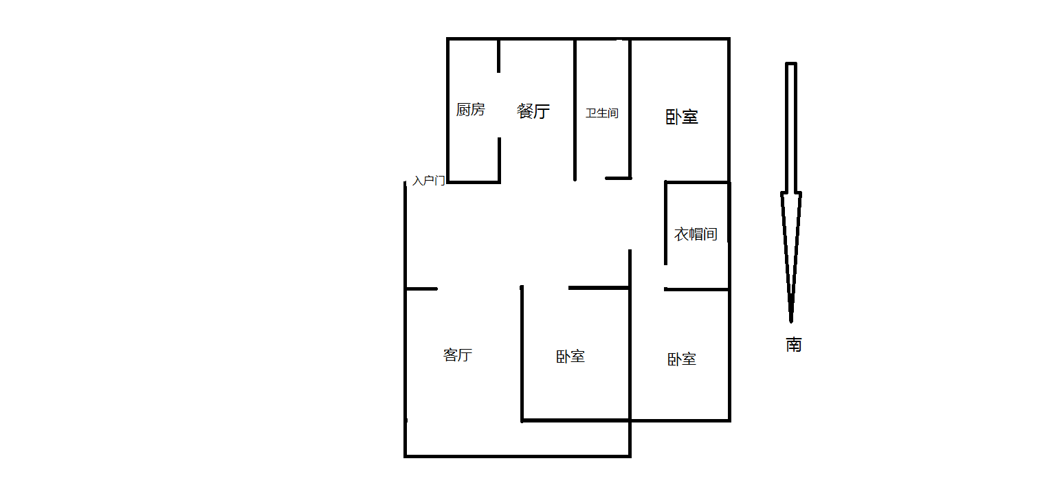 新建路新村(新建花苑) 3室2厅1卫 142.00m&sup2;