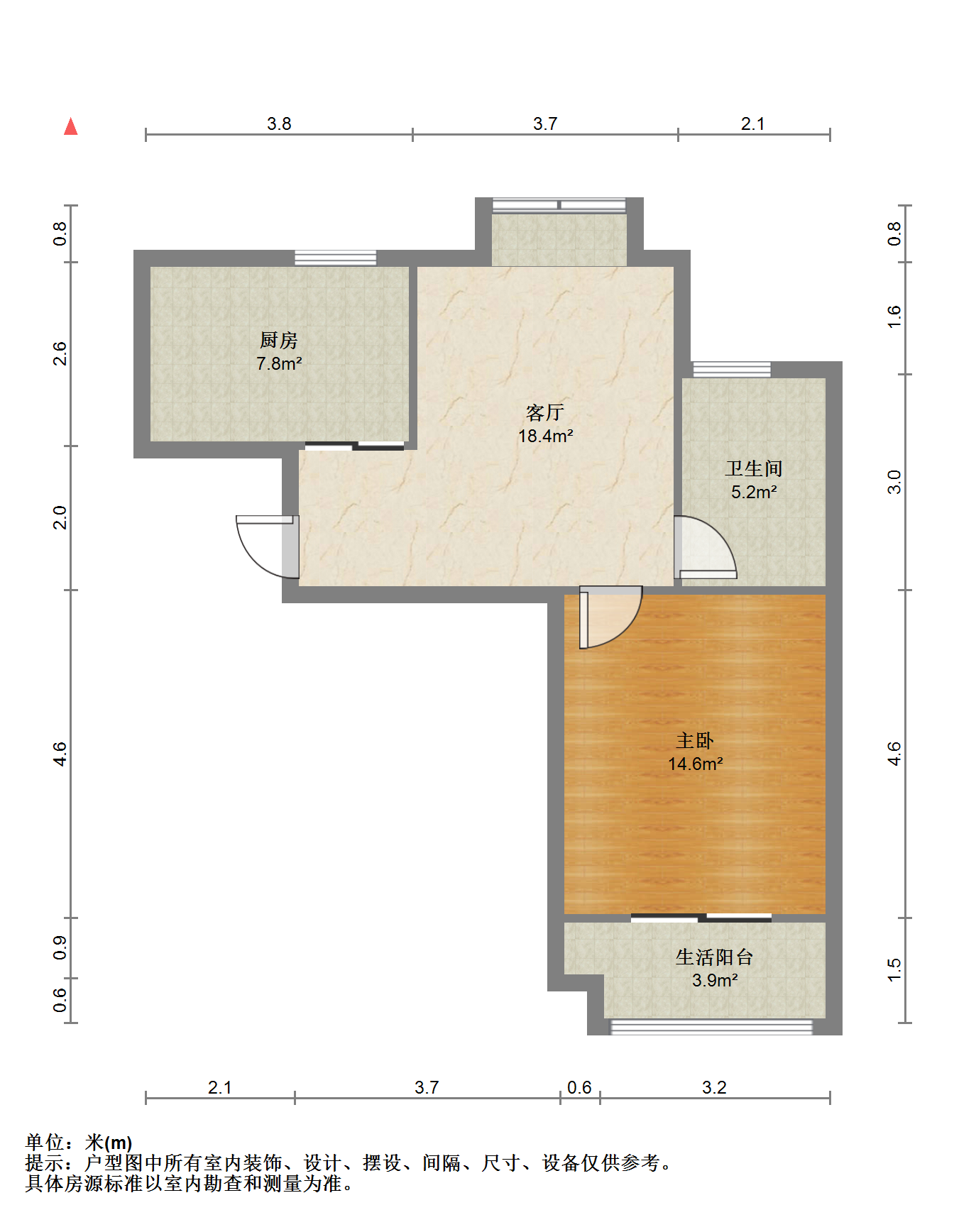天熹苑 3室2厅1卫 108.00m²