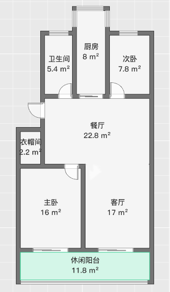 锦安花园一期 2室2厅1卫 92.00m&sup2;