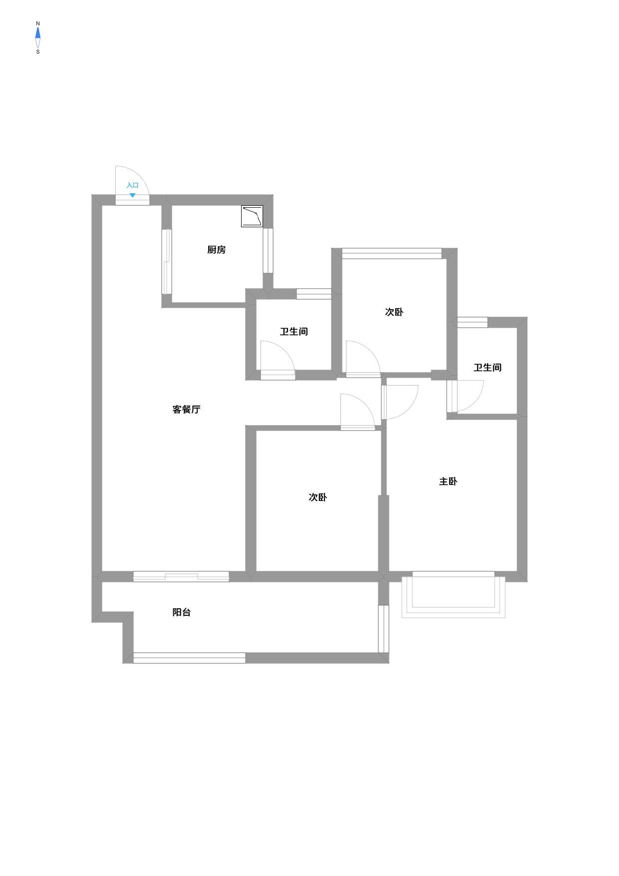 佳源都市 3室2厅2卫 109m&sup2;