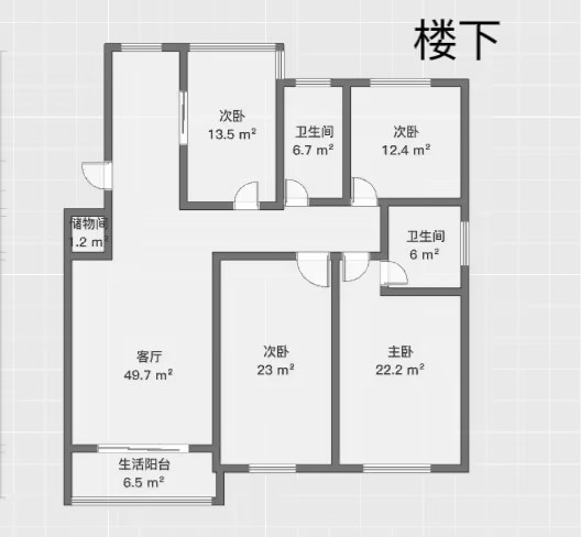 千禧园 3室2厅2卫 152.13m&sup2;