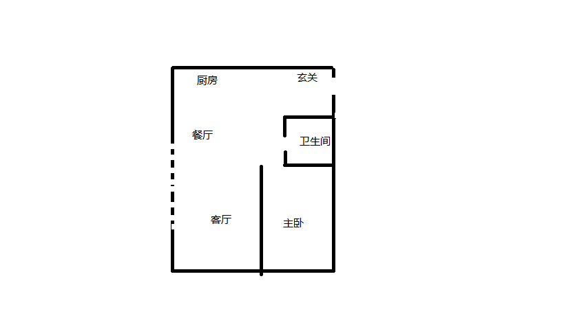 崇川星光域 1室2厅1卫 65m&sup2;