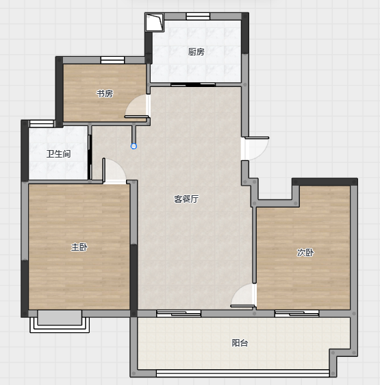 卓越万科新都会 3室2厅2卫 100m&sup2;