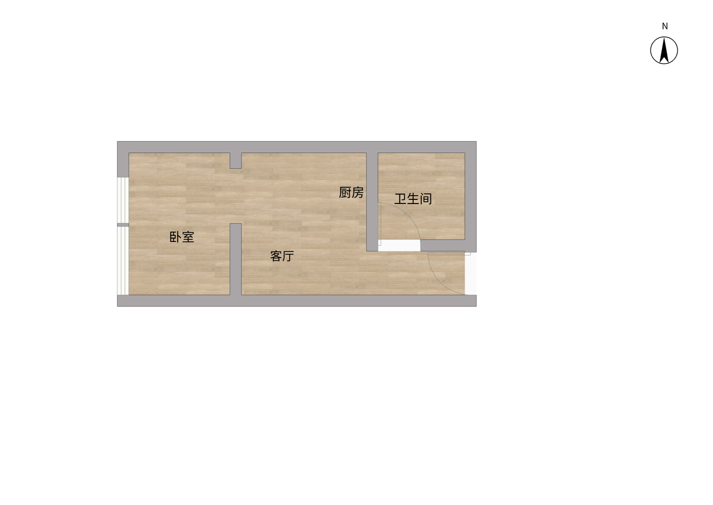 中南世纪城 1室1厅1卫 50m&sup2;