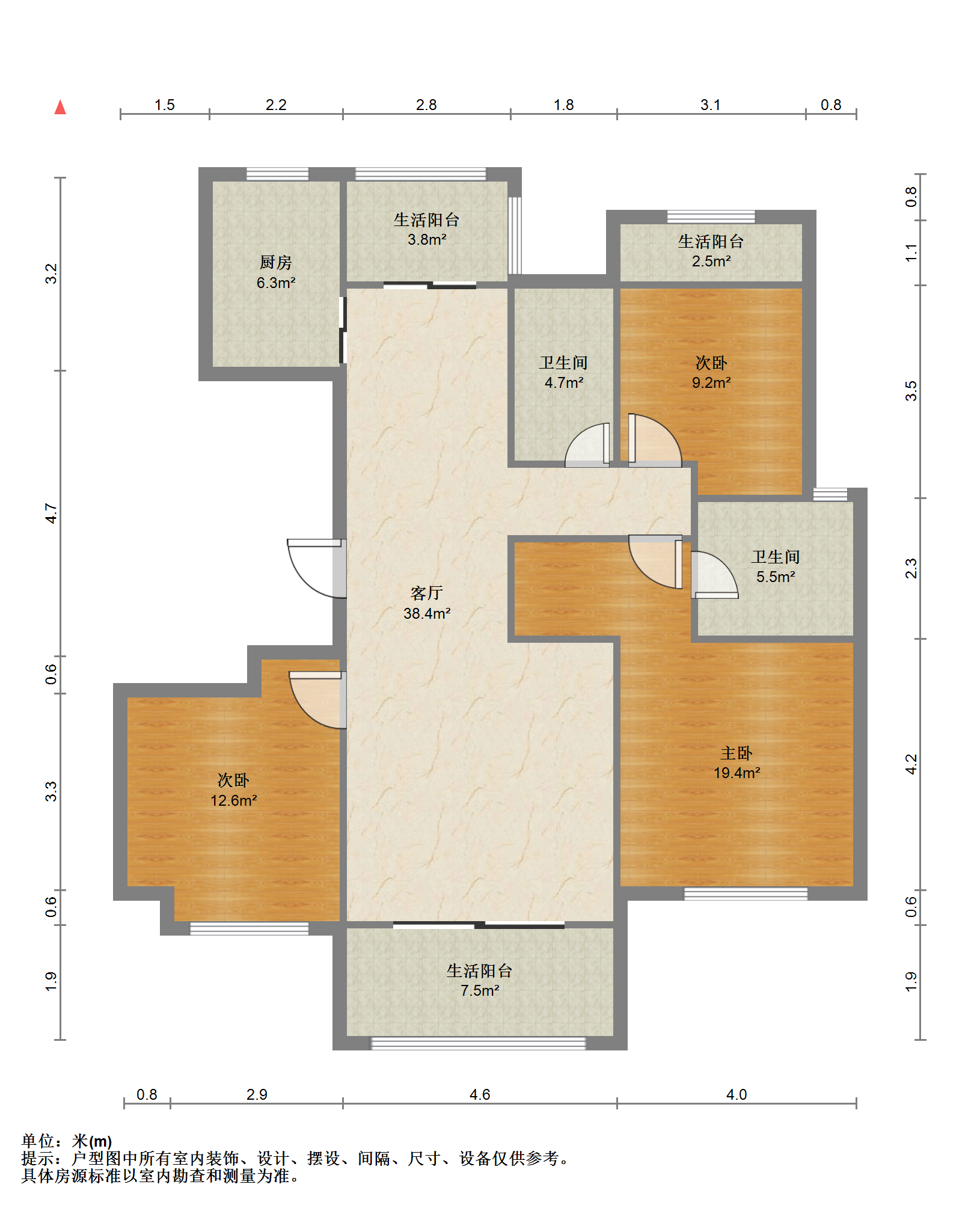江山鼎 3室2厅2卫 137m&sup2;