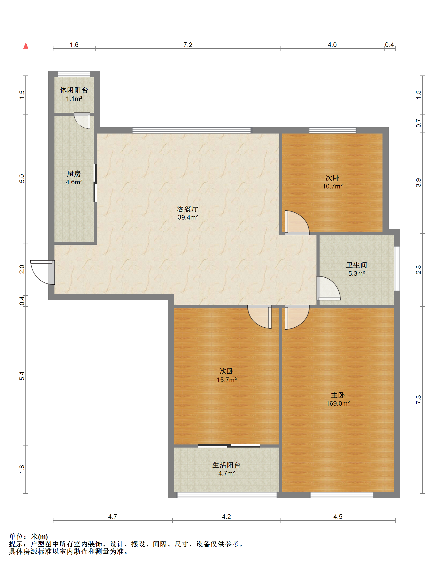 江景苑小区 3室1厅1卫 132m&sup2;