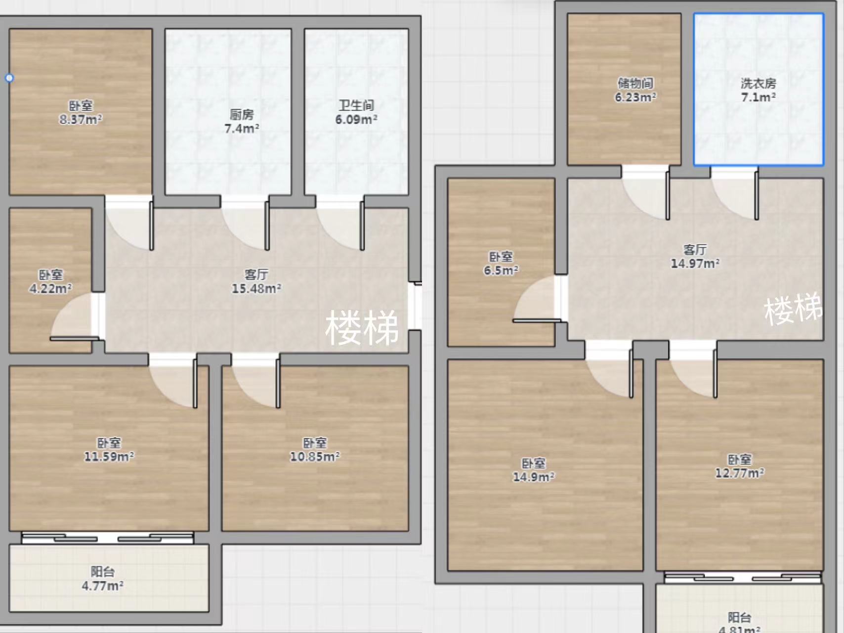 北濠桥东村 3室1厅1卫 91m&sup2;