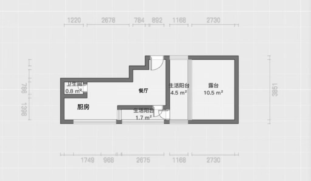 锦峰大厦 4室2厅3卫 147.00m&sup2;
