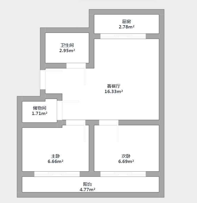 怡园新苑 2室2厅1卫 97m&sup2;