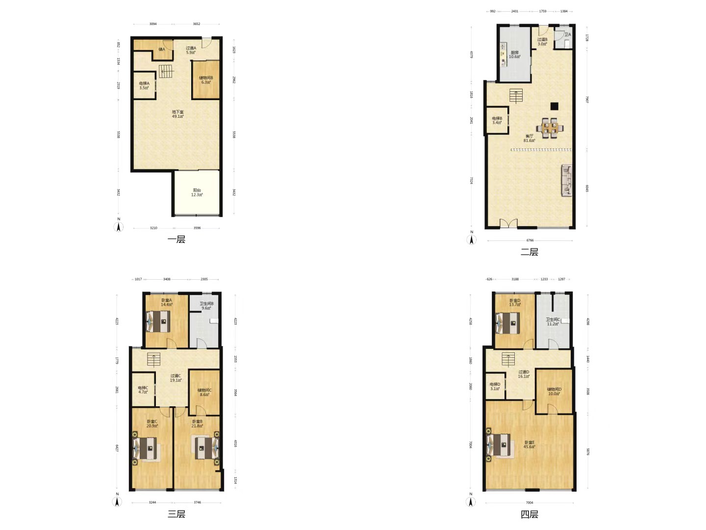 天安花园 6室1厅5卫 303m&sup2;