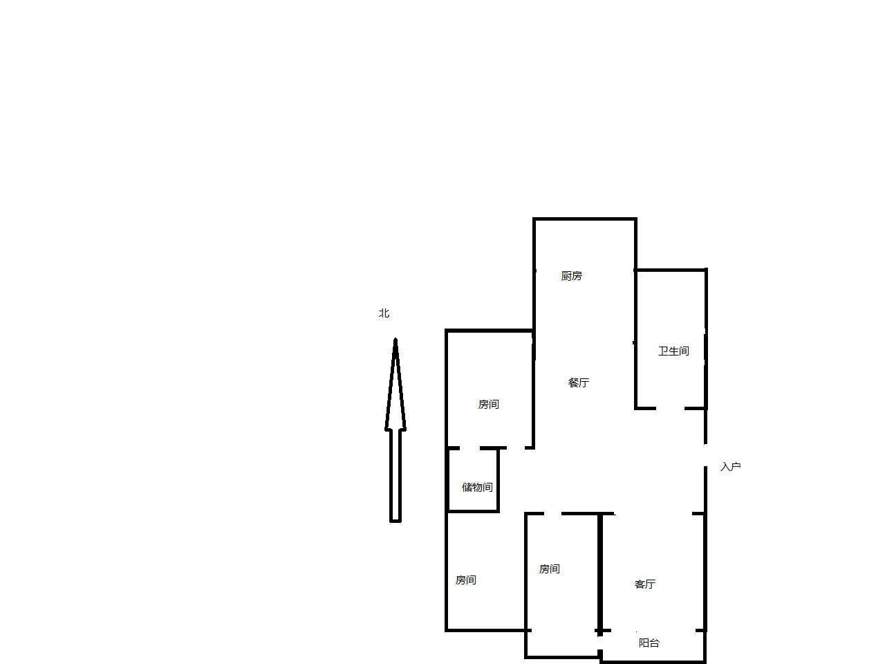 都市华城 3室2厅1卫 136.55m&sup2;