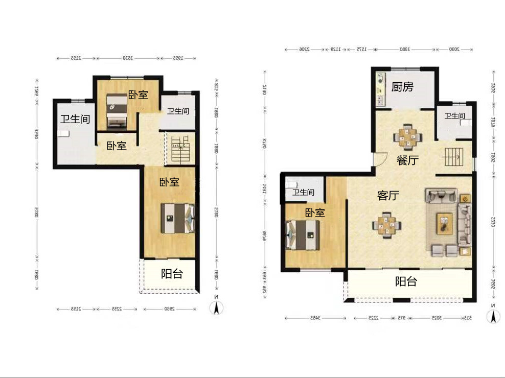 九玺台 4室2厅2卫 183.5m&sup2;