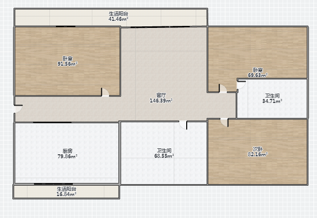 天一裕景苑 3室2厅2卫 145.31m&sup2;